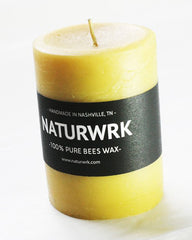 beeswax pillar candle4 inch