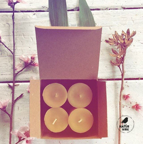 Beeswax votive candle 4 pack