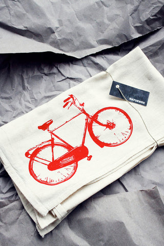 Red Bike Tea Towel