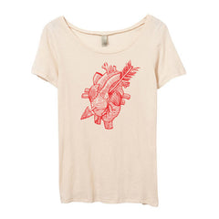 Women's Anatomical Heart Shirt Heart Tshirt