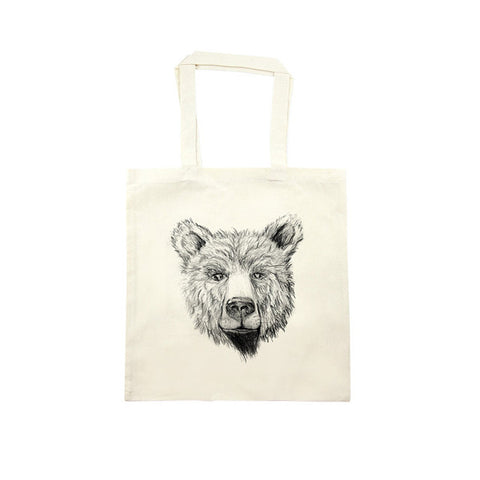 Bear Face Tote Bag