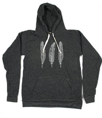 Unisex Black Feather Hoodie