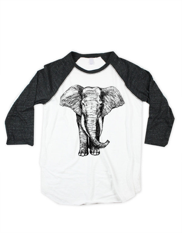 Unisex Elephant Baseball Shirt