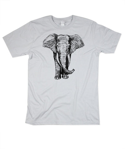 Men's Silver Elephant Tshirt