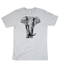 Men's Silver Elephant Tshirt