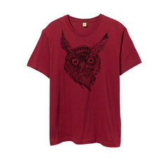 Men's Red Wise Owl Tshirt