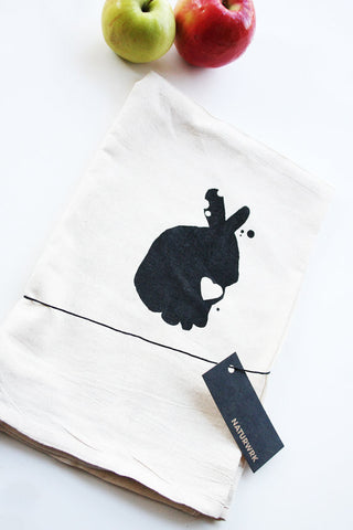 Bunny Rabbit Tea Towel