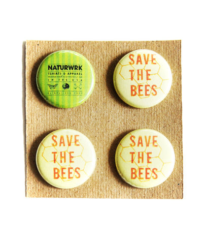 Save The Bees Button Pack