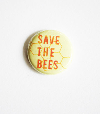 Save the Bees Button