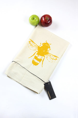Yellow Bee Tea Towel