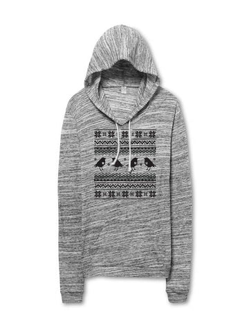 Women's Lightweight Bird Pattern Hoodie