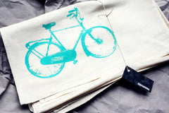 Blue Bike Tea Towel