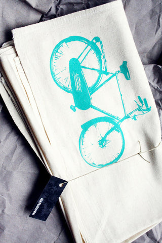 Blue Bike Tea Towel