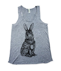 Womens Illustrated Rabbit Tank Top