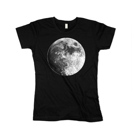 Women's black moon tshirt
