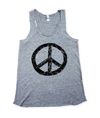 Womens Peace Sign Tank Top