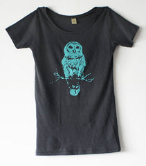 Women's Owl Shirt - Blue Owl
